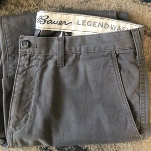 Eddie Bauer Legend Wash men’s khakis in grey